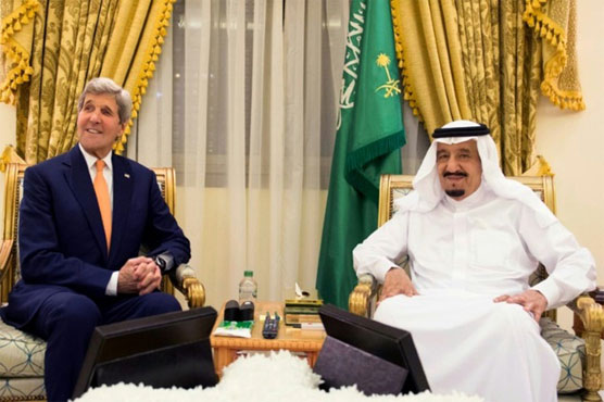 جان کیری کی شاہ سلمان سے ملاقات، شام کی صورتحال پر تبادلہ خیال