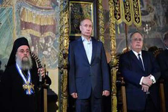 روسی صدر آرتھوڈکس پادریوں سے ملنے یونان پہنچ گئے