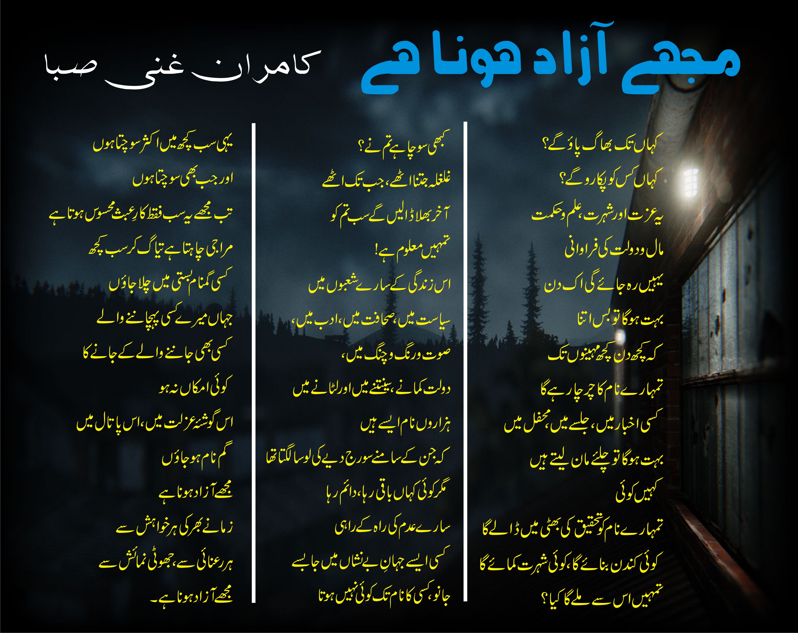 مجھے آزاد ہونا