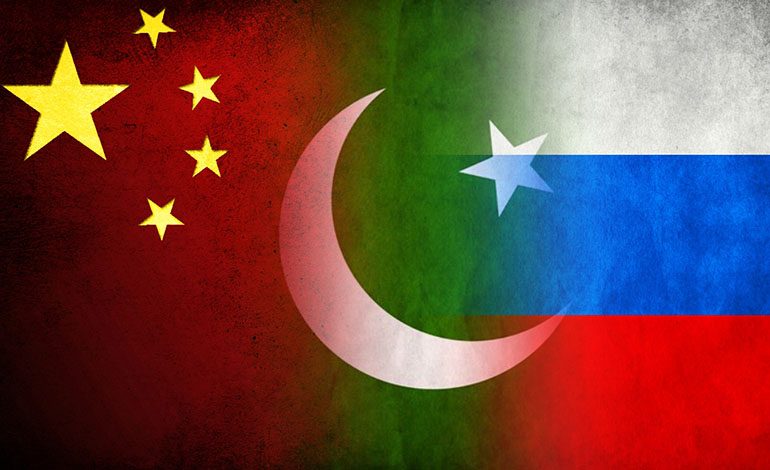 پاکستان چین اور روس پر مشتمل طاقت امریکہ بھارت کا توڑ ہے