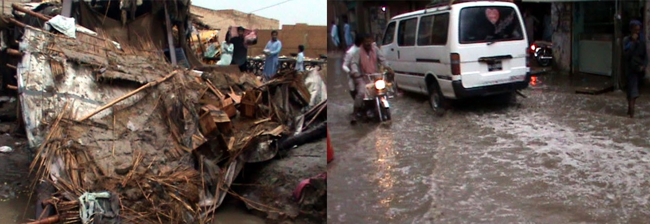 خیرپور ناتھن شاہ میں بارش ایک بار پھر رحمت کے بجائے زحمت کا باعث بن گئی