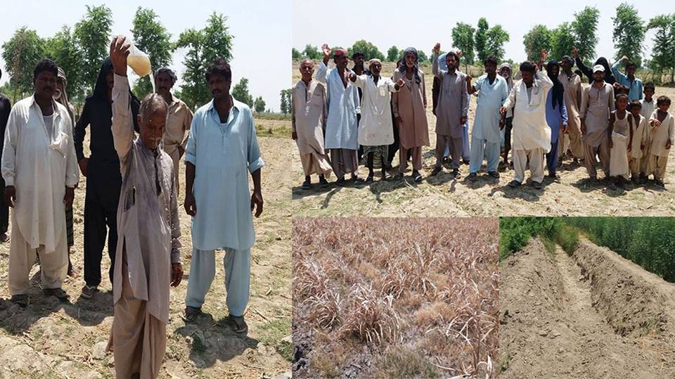 بااثر وڈیرے اور ایس ایچ او تھانہ بورڑی خلاف علاقہ مکینوں نے احتجاجی مظاہرہ کر کہ دھرنا دیا