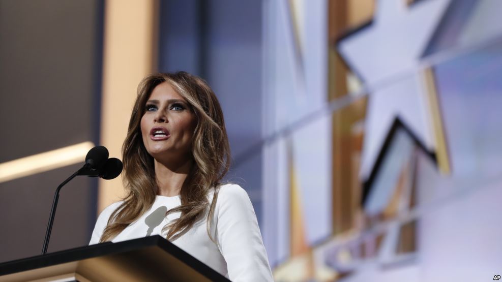 میلانیا ٹرمپ کے خطاب کی میشل اوباما کی تقریر میں مماثلت