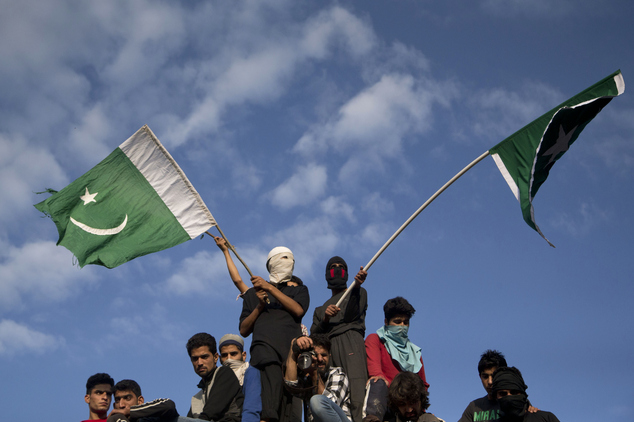 Kashmir Pakistani Flags