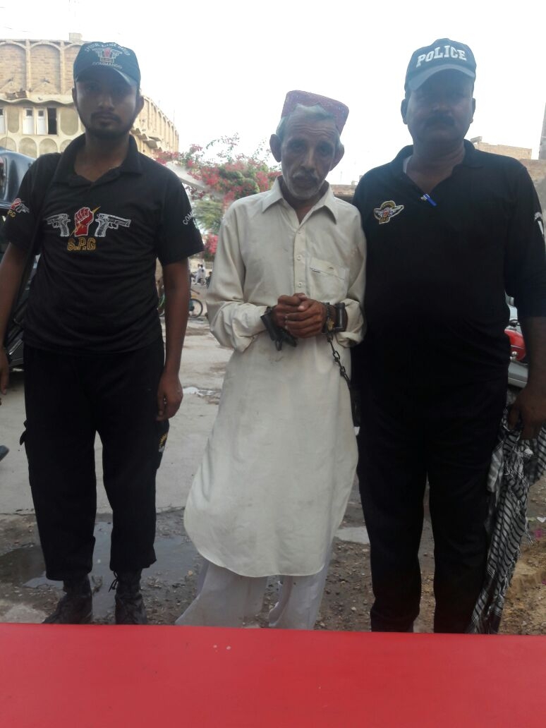 قاسم حسین بھٹ شاہ و پولیس نے قتل کے کیس میں روپوش جوابدارکو کچی آبادی سے گرفتار کر لیا