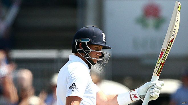 جو روٹ کی ڈبل سنچری، انگلینڈ کی چھٹی وکٹ گر گئی