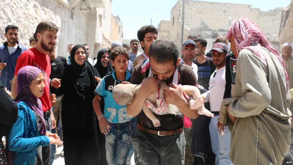 شامی حکومت کی فضائی کارروائی میں متعدد طبی مراکز تباہ