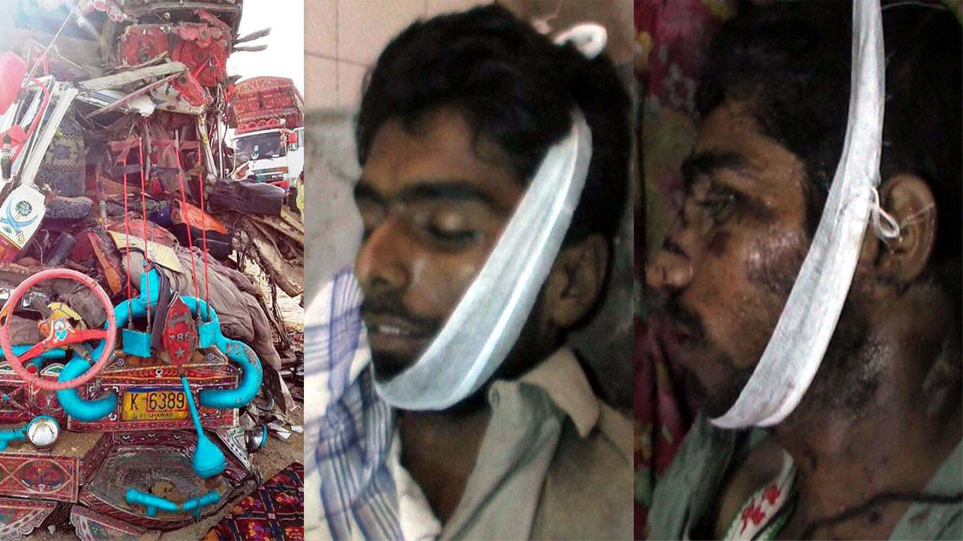 دادو کے قریب انڈس ہائی وے پر ٹریفک حادثہ،2  افراد جاں بحق۔
