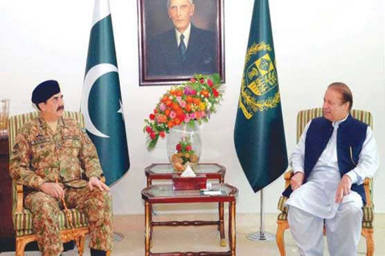 کراچی آپریشن کے مثبت اثرات ضائع نہیں ہونے دیں گے، وزیراعظم، آرمی چیف