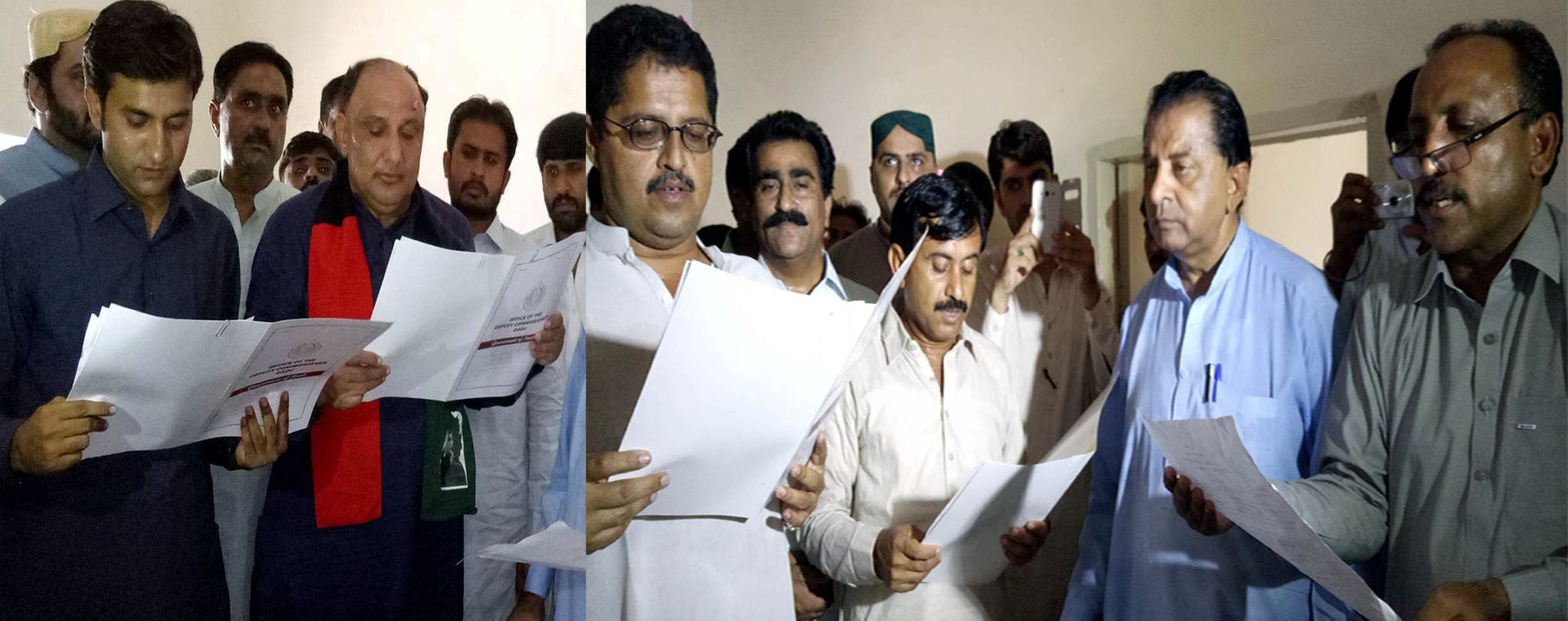 ناتھن شاہ میونسپل کمیٹی اور سیتا ٹاؤن کمیٹی کے منتخب چیئرمین اور وائیس چیئرمین نے حلف اٹھا لیا