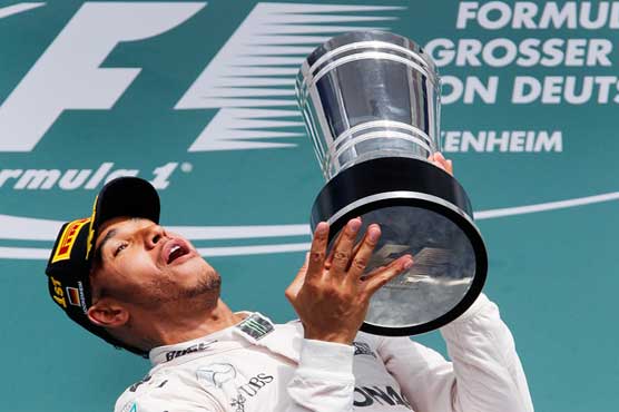 جرمن فارمولا ون ریس کا ٹائٹل ورلڈ چیمپئن لیوس ہمیلٹن نے جیت لیا