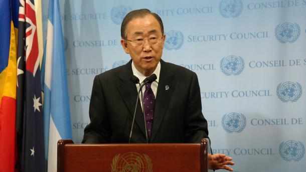 شام نے پانچ سالہ خانہ جنگی کے دوران لاتعداد شہریوں کو قتل کیا ہے، بانکی مون