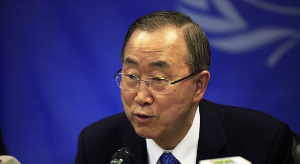 بان کی مون کی مردان دہشت گرد حملوں کی مذمت