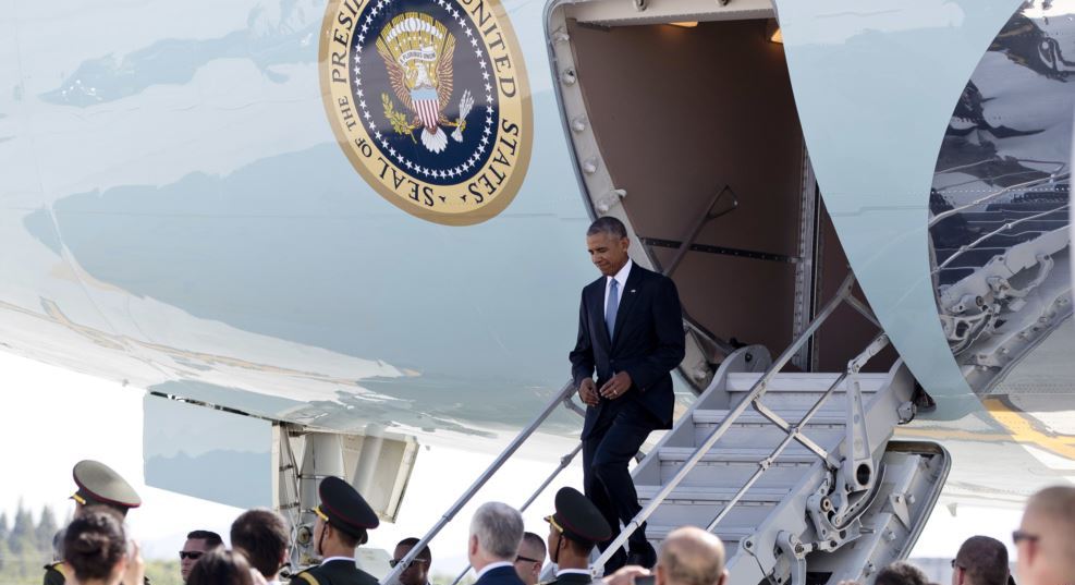 صدر براک اوباما چین پہنچ گئے