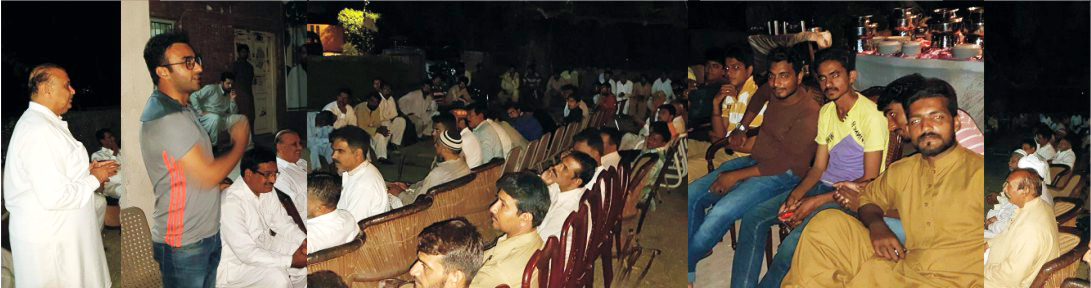 راجہ ریاض احمد اور راجہ ضرار سجاد کی جانب سے پاکستان تحریک انصاف کے کارکنوں کے اعزاز میں عشائیہ