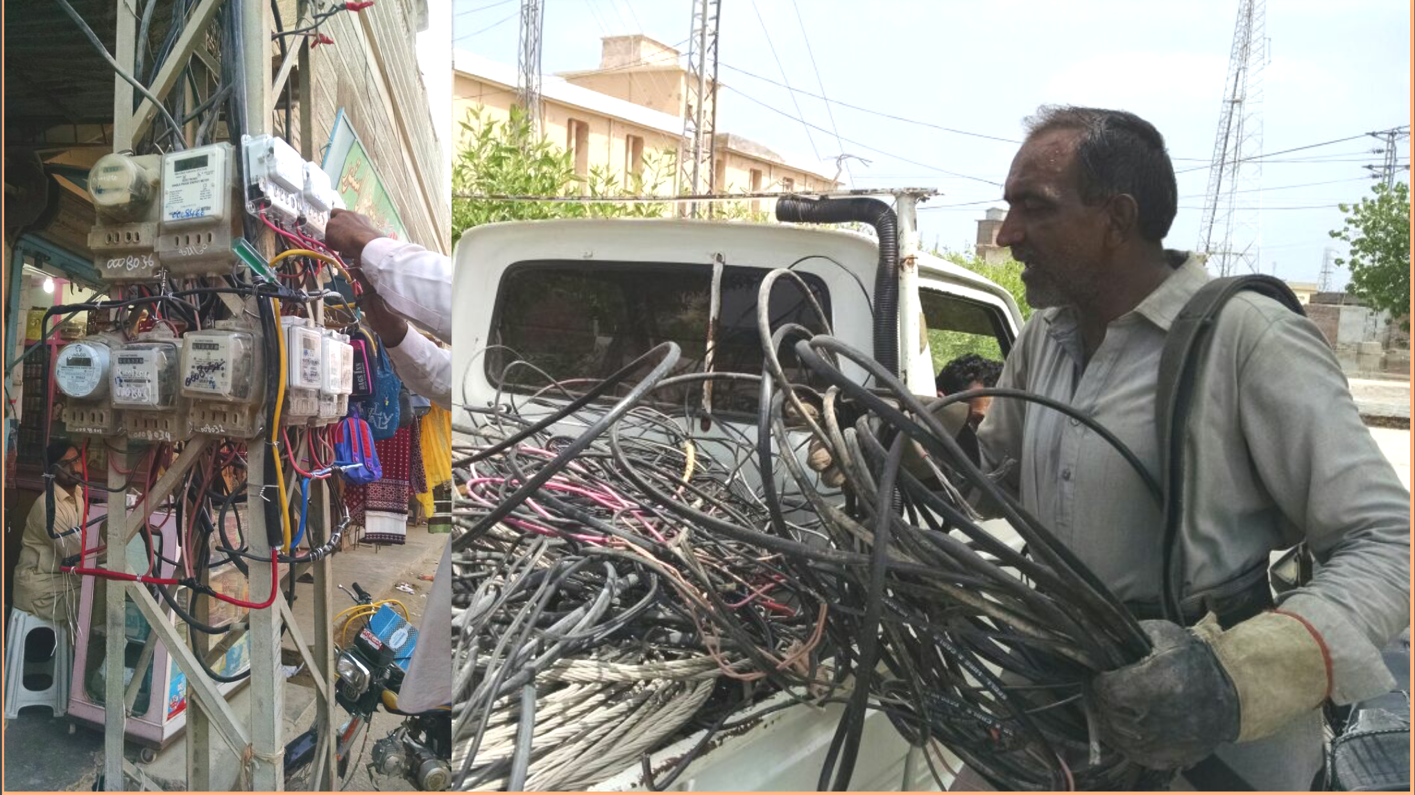 حیسکو کی جانب سے شھر بھر میں غیر قانونی کنکشن منقعطہ کرنے کا سلسلہ جاری