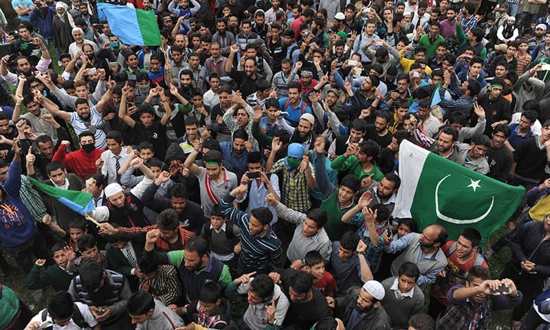 Kashmiris Protest