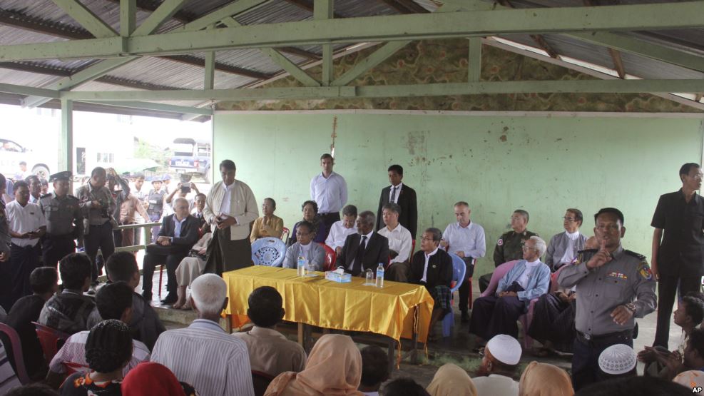 کوفی عنان کے وفد کی روہنگیا اور بودھ برادریوں سے ملاقاتیں