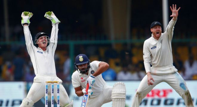 کانپور ٹیسٹ کا پہلا دن نیوزی لینڈ بولرز کے نام