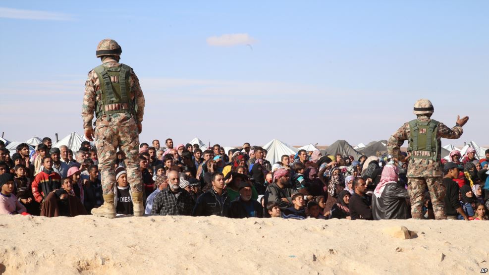 75 ہزار پناہ گزین اردن کی سرحد پر پھنس گئے