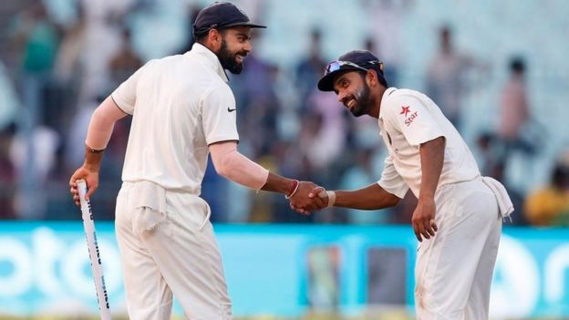 کولکتہ ٹیسٹ میں فتح، انڈیا نمبر ون ٹیسٹ ٹیم بن گئی