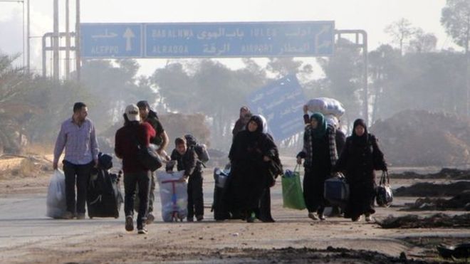 مستورا حلب میں شامی باغیوں کے حملوں سے دہشت زدہ