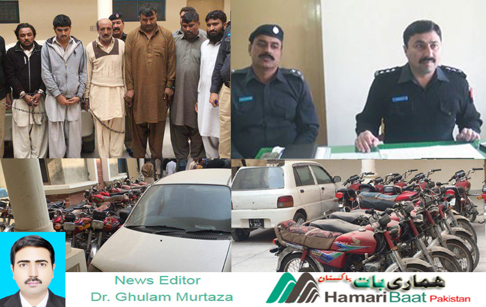 کمالیہ: ایس ایچ او تھانہ سٹی کی محنت سے پانچ بین الاضلاعی موٹر سائیکل چوروں کو گرفتار لیا گیا