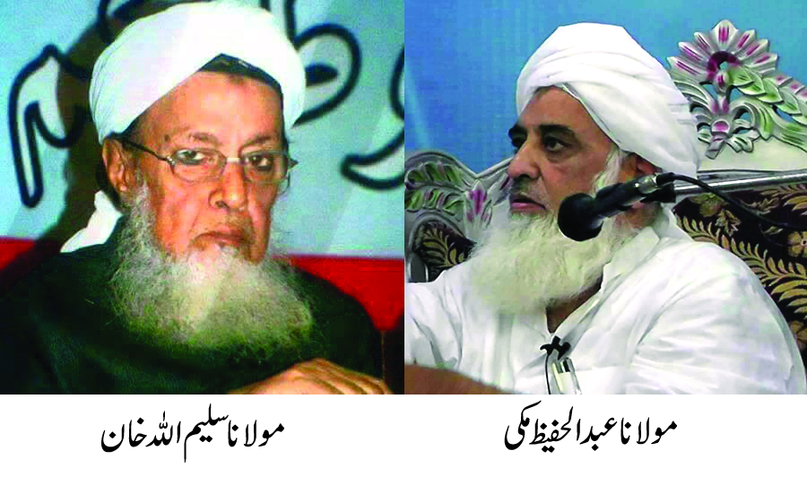 مولانا سلیم اللہ خان اور مولانا عبدالحفیظ مکی کی رحلت