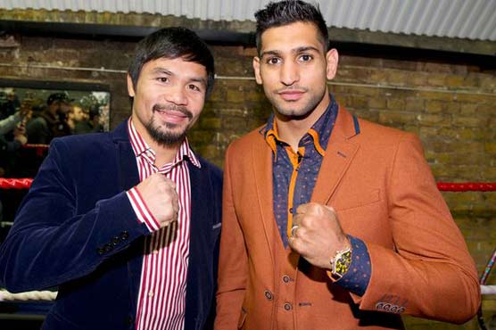 Manny Pacquiao with Aamir Khan