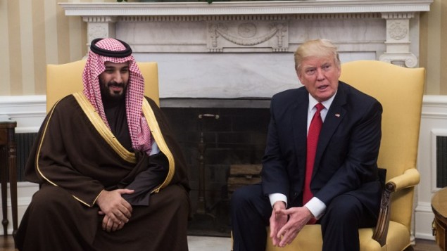 Donald Trump and Saudi Deputy Crown Prince