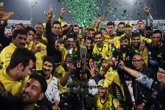 پشاور زلمی پی ایس ایل ٹو کا چیمپئن بن گیا، گلیڈی ایٹرز کو 58 رنز سے شکست
