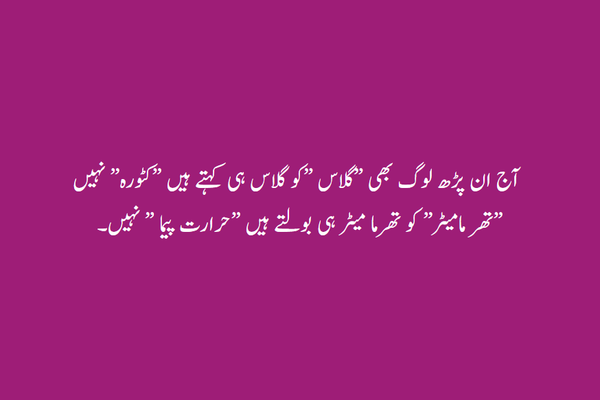 اردوئے ”معلی ”کی بجائے اردوئے” محلہ”