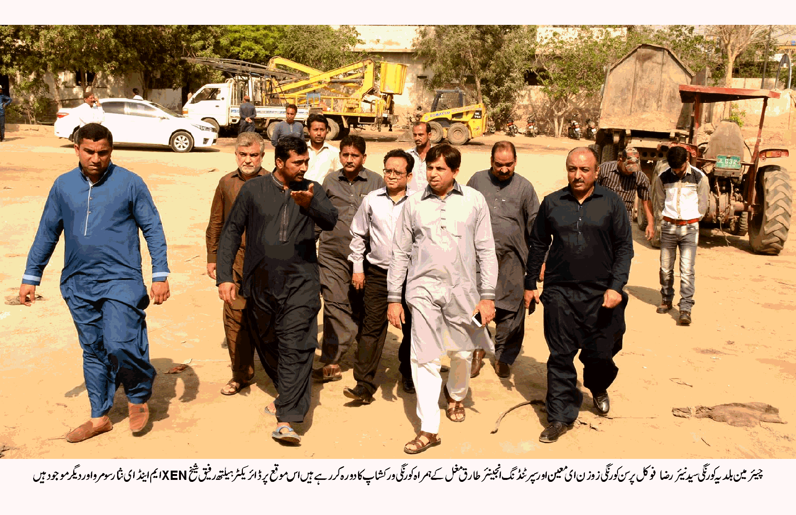 چیئرمین بلدیہ کورنگی سید نیئر رضا کا کورنگی ورکشاپ اور علاقائی دورہ