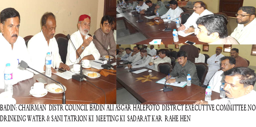 ضلع بدین میں پینے کا صاف پانی کا نا ملنا اور نکاسی آب کی خرابیوں کے ذمہ دار پبلک ہیلتھ ہے، علی اصغر