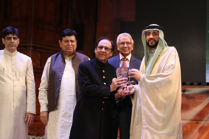 Dubai Mehfil-e-Urdu 2017 Ghulam Ali - Mushtaq Yousafi & Tamseeli Mushairah