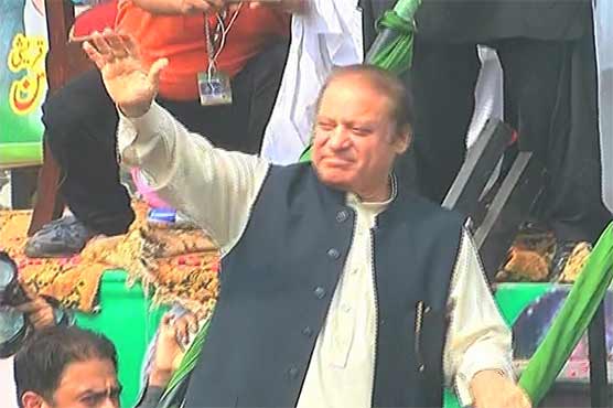 مشن جی ٹی روڈ: نواز شریف کا قافلہ شاہدرہ موڑ سے داتا دربار کی جانب گامزن