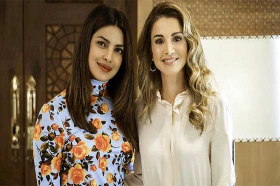 اداکارہ پریانکا چوپڑا کی اردن کی ملکہ رانیہ سے ملاقات