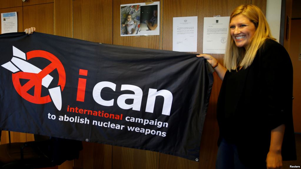 امن کا نوبیل انعام، جوہری ہتھیاروں کے مخالف گروپ کے نام