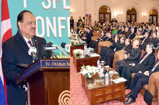 پاکستان کے اقدامات سے دہشتگردوں کی کمر ٹوٹ چکی : ممنون حسین