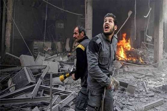 شام: 10 روز سے جاری بمباری میں بچوں سمیت 560 شہری جاں بحق