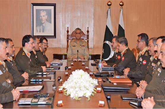 کور کمانڈرز کانفرنس، دیرپا امن کیلئے کامیابیوں کا تسلسل برقرار رکھنے کا عزم