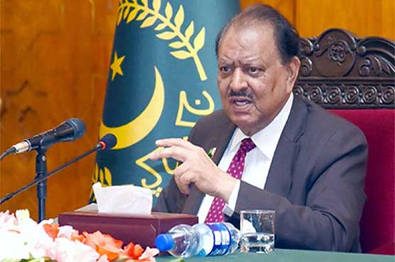 ہماری امن دوستی کو کمزوری سمجھنا خطرناک ثابت ہو گا: صدر ممنون حسین