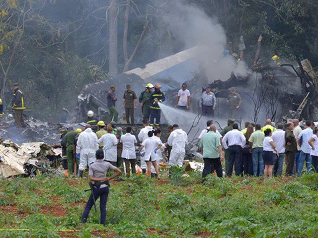 کیوبا میں مسافر طیارہ گر کر تباہ، 110 افراد ہلاک