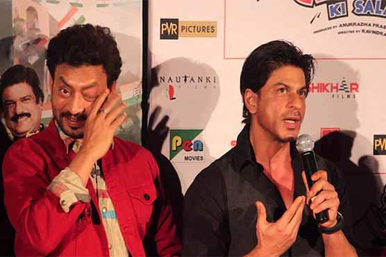 شاہ رخ خان نے بیمار عرفان خان سے دوستی کا حق نبھایا