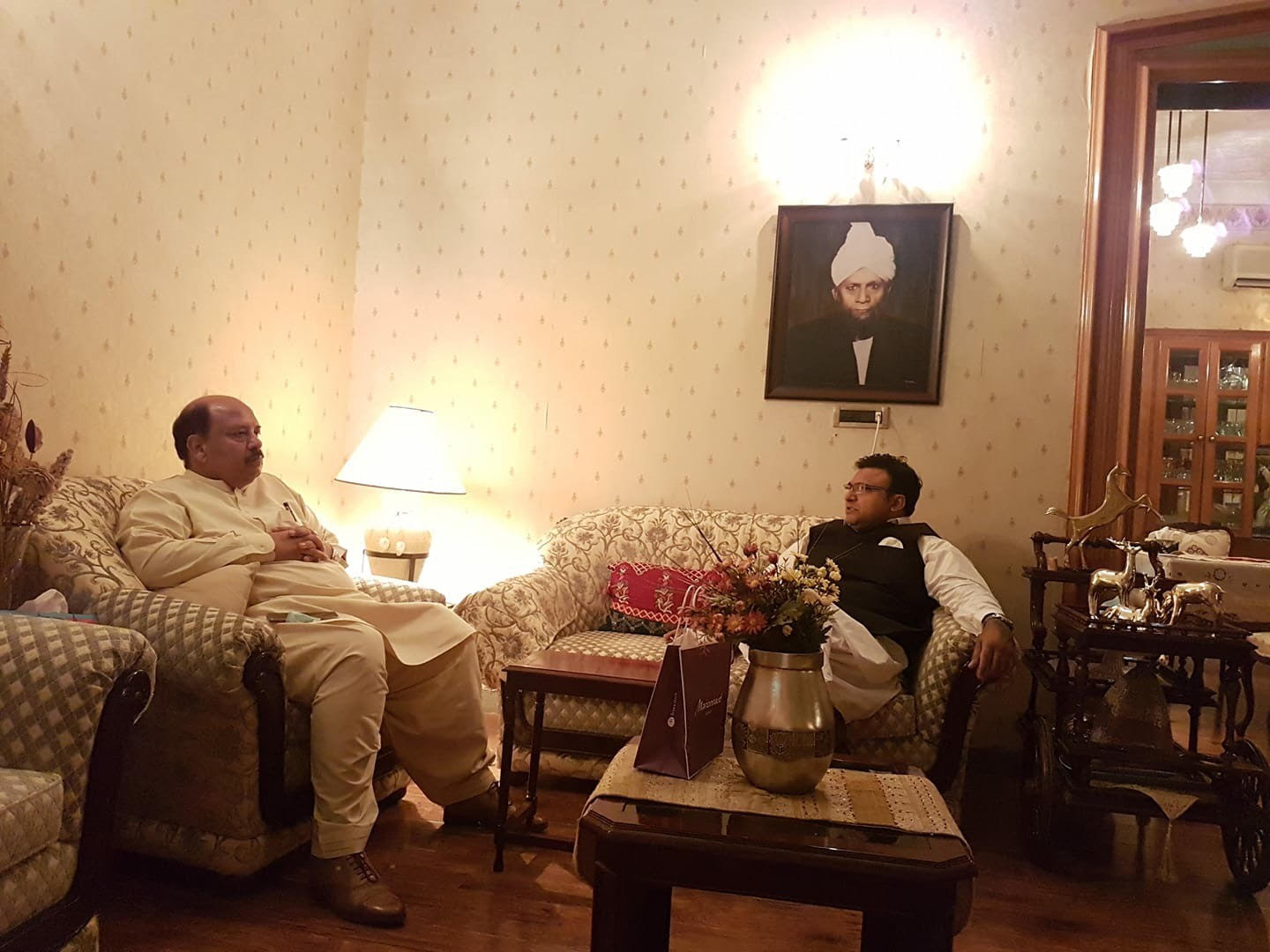 وزیر حکومت چوہدری محمد سعید کی چیئرمین کشمیر فورم فرانس، مسلم لیگ ن یورپ کے جنرل سیکرٹری نعیم چوہدری سے اہم امور پر بات چیت