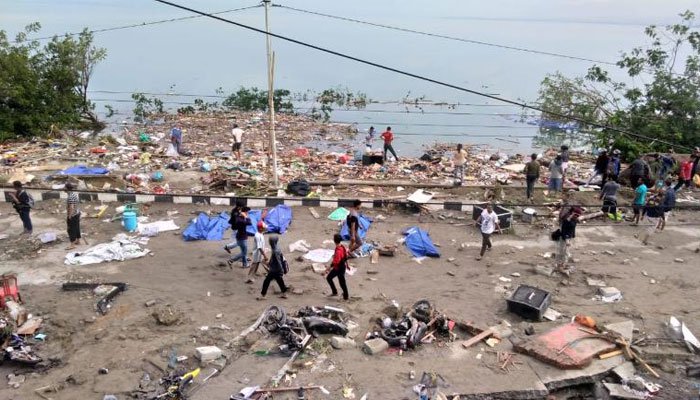 انڈونیشیا میں شدید زلزلے اور سونامی سے 350 سے زائد افراد ہلاک، متعدد زخمی