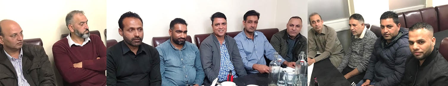 جموں کشمیر نیشنل عوامی پارٹی (برانچ) یوکے لیوٹن سے ممبران کی  لیوٹن یونٹ کے قیام سے متعلق ملاقات