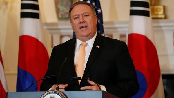 ایران کے نکلنے تک شام کی تعمیر نو میں مدد نہیں کریں گے:  مائیک پومپیو