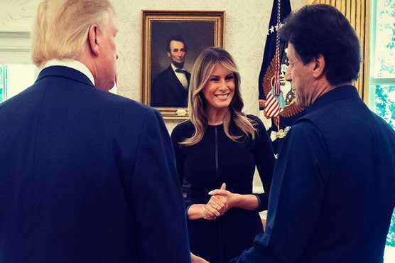 میلانیا ٹرمپ نے عمران خان سے ملاقات کو خوشگوار قرار دیدیا