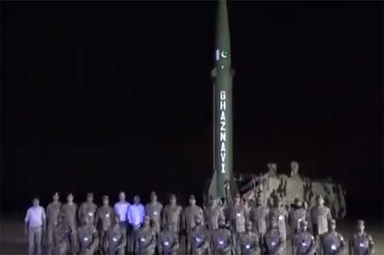 پاکستان کا بیلسٹک میزائل غزنوی کا کامیاب تجربہ